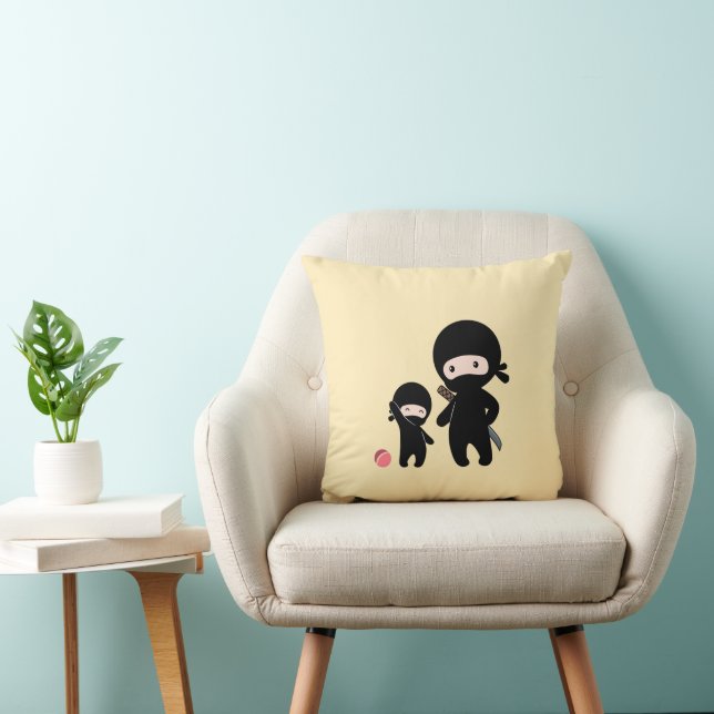 Coussin Père et enfant Ninja (Chaise)