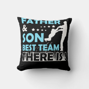 Coussin Père Et Fils Meilleure Équipe Il Y A