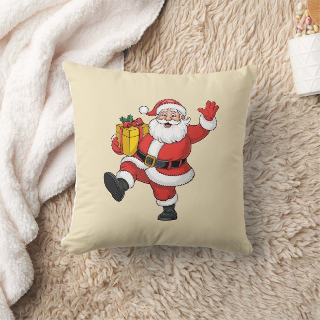 Coussin Père Noël arrive (Couverture)