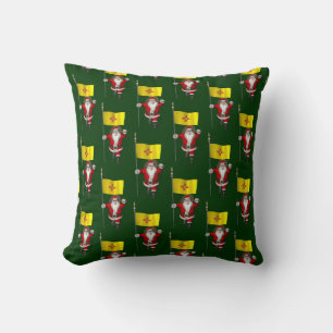 Coussin Père Noël Avec Drapeau Du Nouveau-Mexique