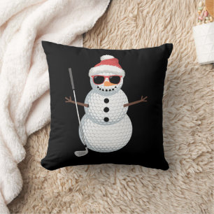 Coussin Père Noël Bonhomme de neige Balle de golf Cadeau d
