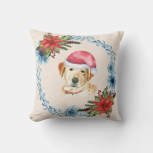 Coussin Père Noël Casquette Jaune Lab Vacances