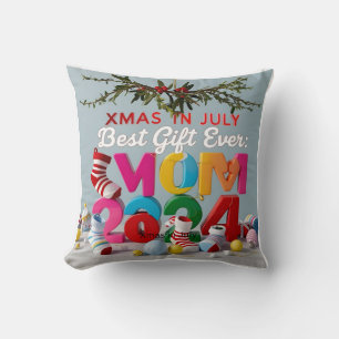 Coussin Père Noël d'été : Noël en juillet Double f