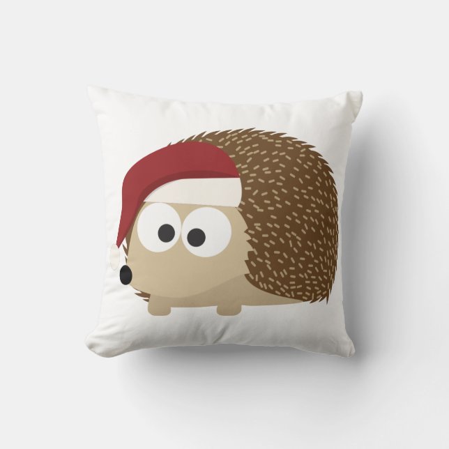 Coussin Père Noël hérisson (Recto)