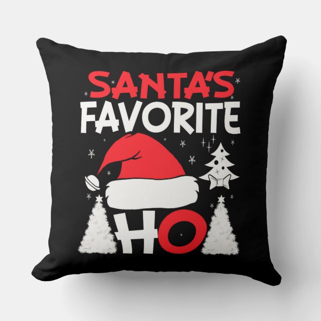 Coussin Père Noël - Ho favori (Recto)