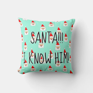 Coussin père Noël je le connais elfe film citation milieu 