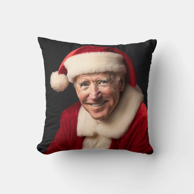 Coussin Père Noël Joe Biden (Recto)