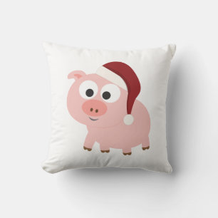 Coussin Père Noël Pig