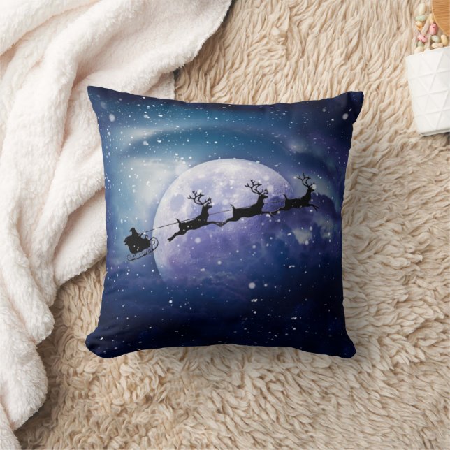 Coussin Père Noël Sleigh | Imaginaire Galaxy Christmas Nig (Couverture)