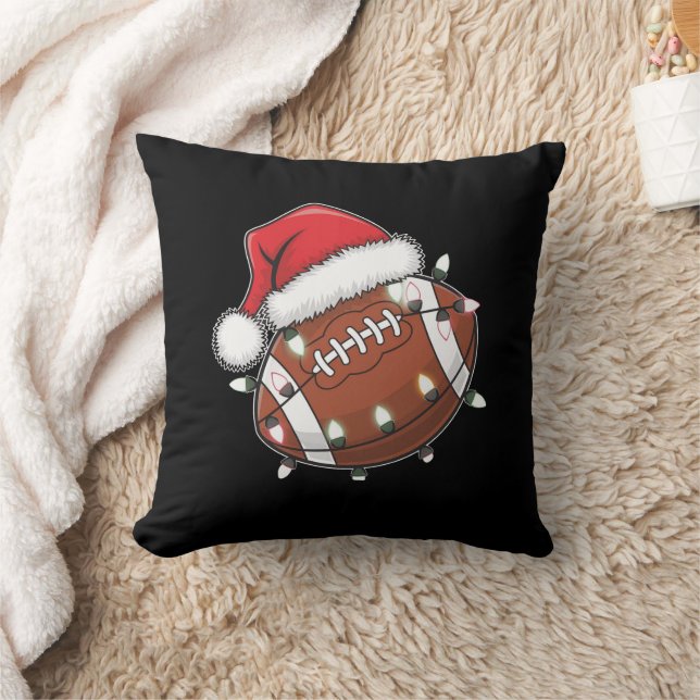 Coussin Père Noël Sports Christmas American Football Lover (Couverture)