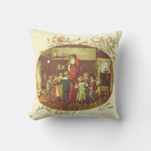 Coussin Père Noël vintage