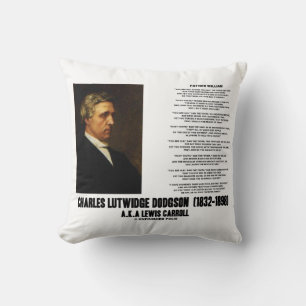 Coussin Père William Charles L. Dodgson Lewis Carroll