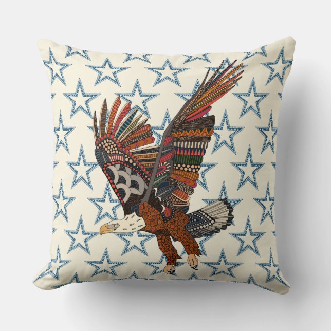 Coussin perle d'aigle des États-Unis (Recto)