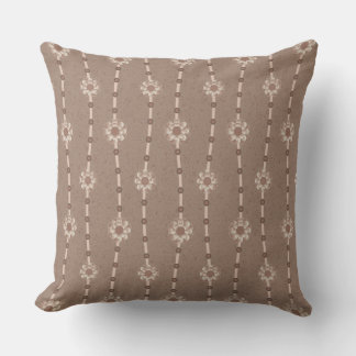 Coussin Perles florales d'Ophélie indulgentes Rayures de c