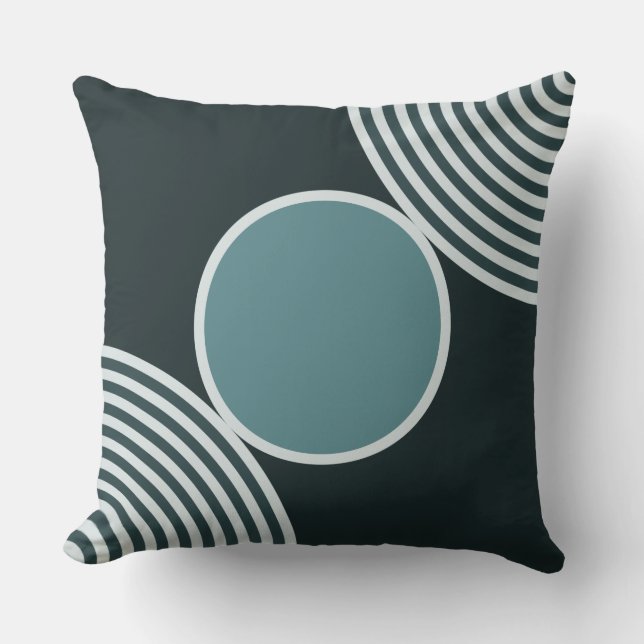 Coussin Perles Motif Dans Les Tons D'Oreiller Gris (Recto)