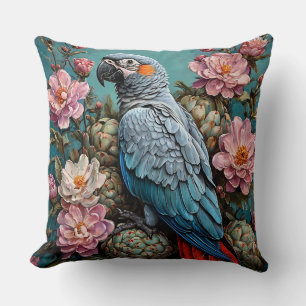 Coussin perroquet cacatoès