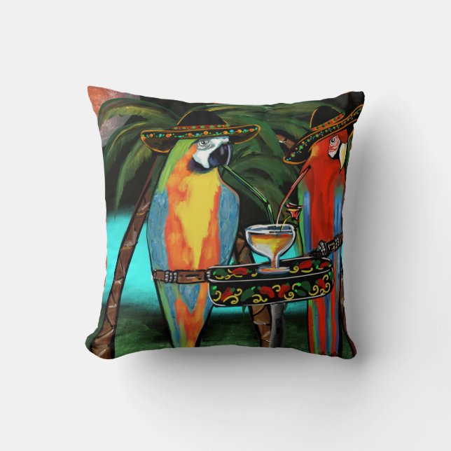 Coussin Perroquets (Recto)