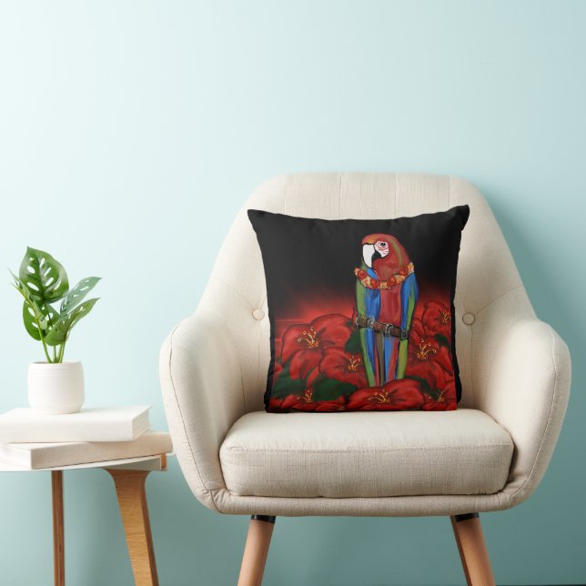 COUSSIN PERROQUETS DE FÊTE       (Chaise)