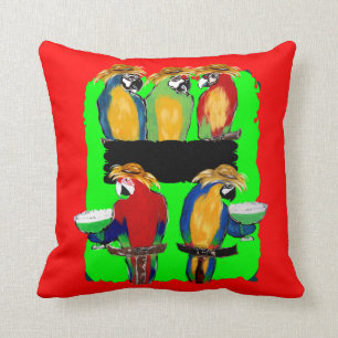 Coussin Perroquets de fête