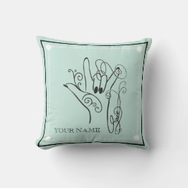 Coussin Personalized ASL Throw Pillow
