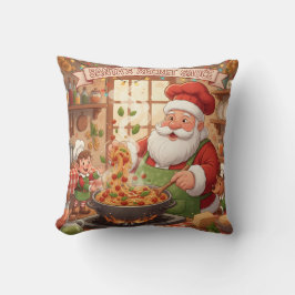 Coussin Personalized Santa Chef Pasta Night