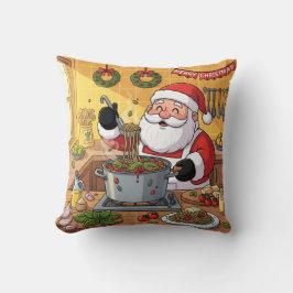 Coussin Personalized Santa Chef Pasta Night
