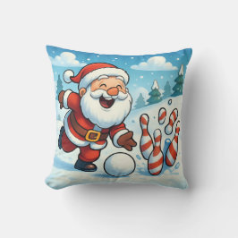 Coussin Personalized Striking Santa Bowling 