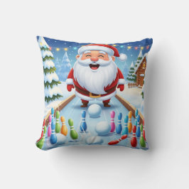 Coussin Personalized Striking Santa Bowling 