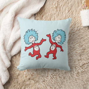 Coussin Personnage Chose 1 et Chose 2 de Dr Seuss