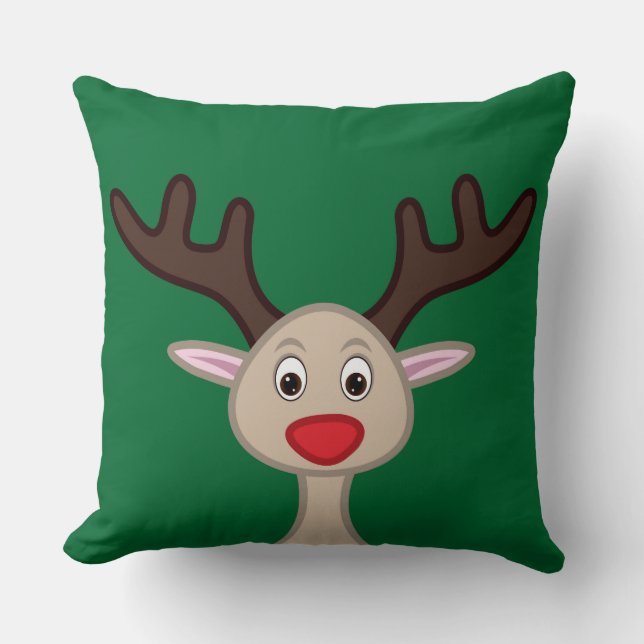 Coussin Personnage de dessin animé Reindeer (Recto)