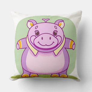 Coussin Personnage Happy Hippo