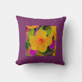 Coussin personnalisable de fleur de partie