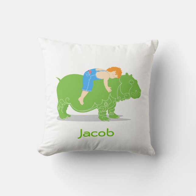 Coussin personnalisable Hippo (Recto)