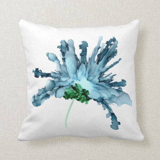 Coussin Personnalisable ! Lys bleu barbu main peint