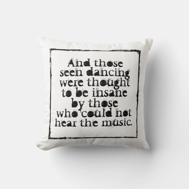 Coussin Personnalisable sur le dos. Et ceux qui ont vu dan (Recto)