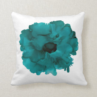 Coussin Personnalisable ! ! ! Turquoise carnation peinte à