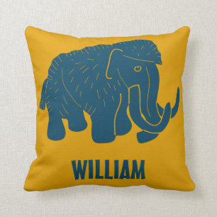 Coussin Personnalisation de Mammoth laineux et doré