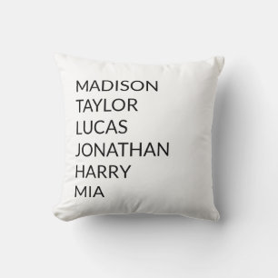 Coussin Personnalisation personnalisée Meilleurs noms de f