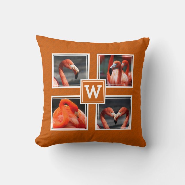 Coussin Personnalisé 4 Photo Monogramme Garder Bursaké Ora (Recto)