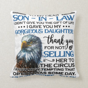 Coussin Personnalisé À Mon Cher Fils En Droit