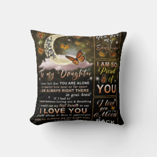 Coussin Personnalisé À Mon Papillon Fille De Papa