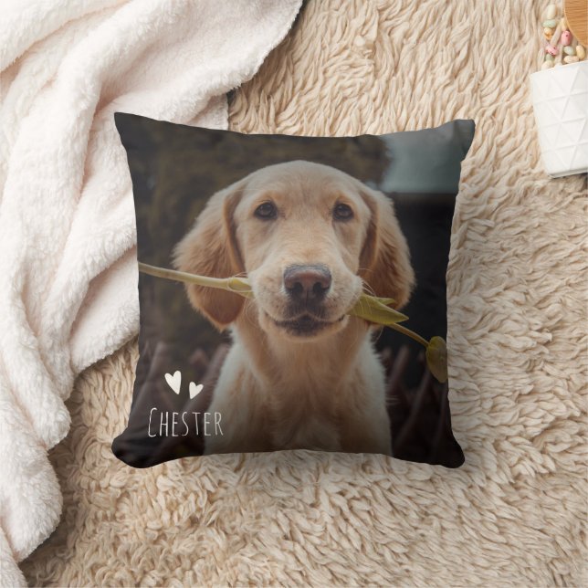 Coussin Personnalisé Animaux de compagnie Photo manuscrite (Couverture)