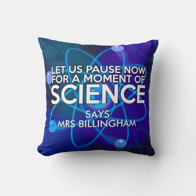 Coussin Personnalisé Arrêtons-nous maintenant Science (Recto)