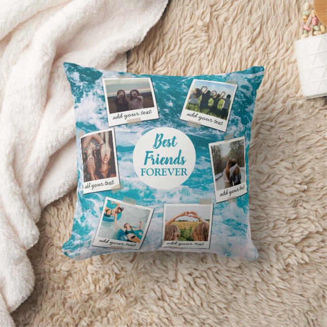 Coussin Personnalisé Best Friends 6 Photo Collage personna (Couverture)