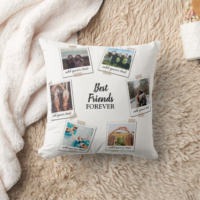 Coussin Personnalisé Best Friends 6 Photo Collage personna (Couverture)