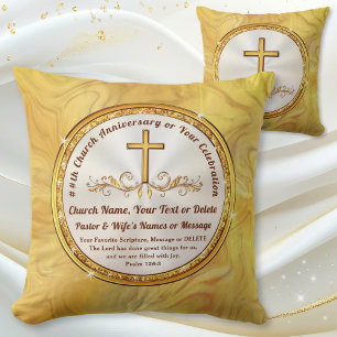Coussin Personnalisé, Cadeau pour Pasteur et Femme, Chréti