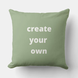 Coussin Personnalisé créer votre propre vert mignon chic m