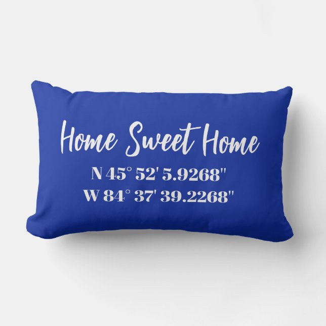 COUSSIN personnalisé de coordonnées GPS (Recto)