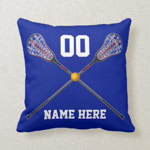 Coussin personnalisé de lacrosse votre texte et