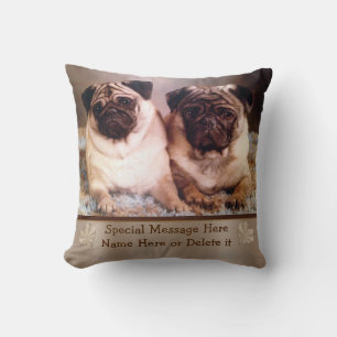 Coussin personnalisé de photo d'animal familier